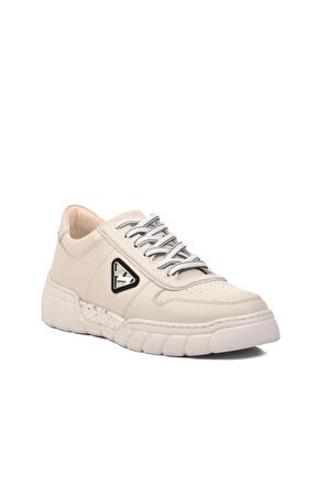 Marcomen 152-19503 Kırık Beyaz Hakiki Deri Erkek Sneaker