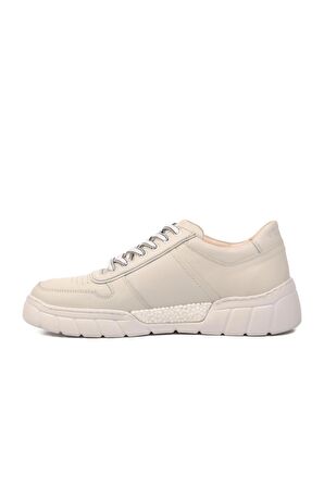 Marcomen 152-19503 Kırık Beyaz Hakiki Deri Erkek Sneaker