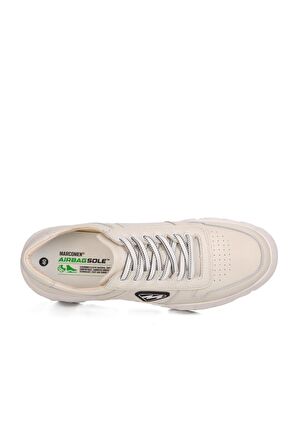 Marcomen 152-19503 Kırık Beyaz Hakiki Deri Erkek Sneaker