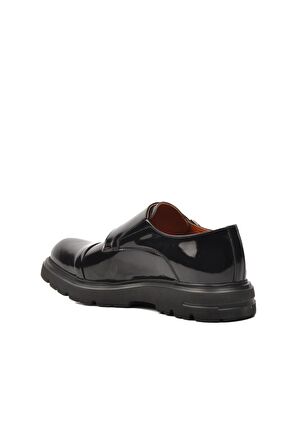 Ayakmod Premium 33284 Siyah Rugan Hakiki Deri Erkek Casual Ayakkabı