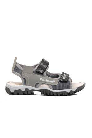 Ayakmod 24-410-F Gri Kamuflaj Erkek Çocuk Sandalet