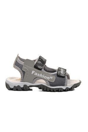Ayakmod 24-410-P Gri Kamuflaj Erkek Çocuk Sandalet