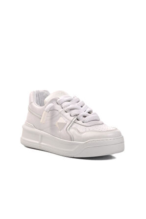 Ayakmod Premium 1306 Beyaz Cilt Erkek Sneaker