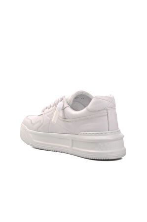 Ayakmod Premium 1306 Beyaz Cilt Erkek Sneaker