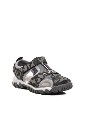 Ayakmod 24-418-P Gri Kamuflaj Ortopedik Erkek Çocuk Sandalet