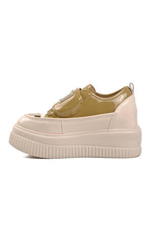 Guja 24K373 Bej Gizli Topuklu Kadın Spor Ayakkabı