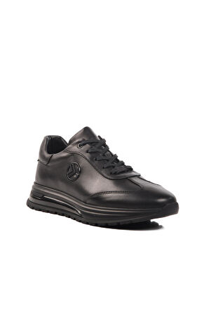 Ayakmod 4K2463-7102 M Siyah Hakiki Deri Erkek Günlük Ayakkabı