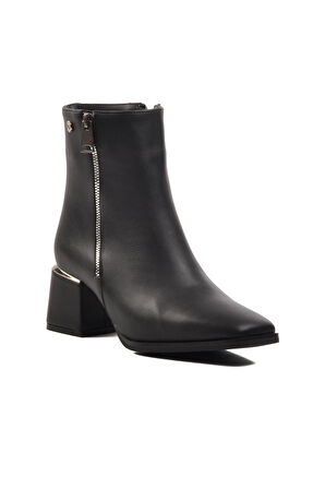 Pierre Cardin PC-54000 Siyah İçi Kürklü Kadın Topuklu Bot