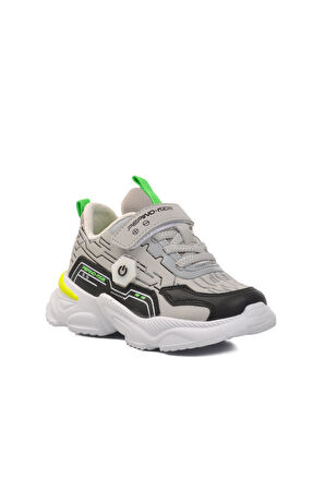 Pepino 1783-P Gri Cırtlı Çocuk Spor Ayakkabı