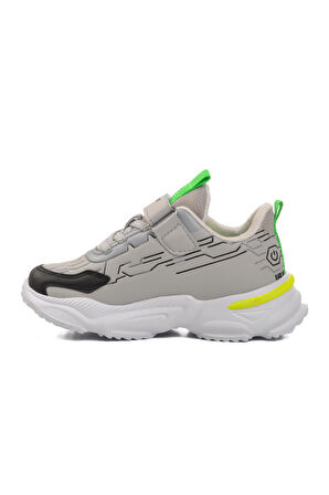 Pepino 1783-P Gri Cırtlı Çocuk Spor Ayakkabı