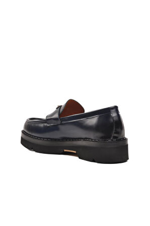 Ayakmod Premium 7708 Lacivert Geniş Kalıp Deri Erkek Klasik Ayakkabı