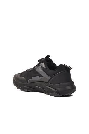 Ayakmod 04803 Misina Bağcıklı Siyah Erkek Sneaker