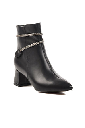 Ayakmod 267 Siyah İçi Polarlı Kadın Bot