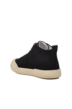 Walkway Siyah Unisex Cırtlı Çocuk Sneaker Walkway 34-P