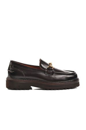 Ayakmod Premium 7710 Kahve Açma Hakiki Deri Erkek Loafer Ayakkabı
