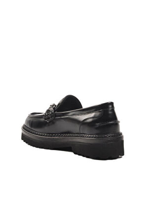 Ayakmod Premium 7710 Siyah Açma Hakiki Deri Erkek Loafer Ayakkabı