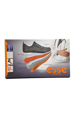 Ayakmod 6220 Ayakmod Antrasit Hakiki Deri Ortopedik Erkek Günlük Ayakkabı