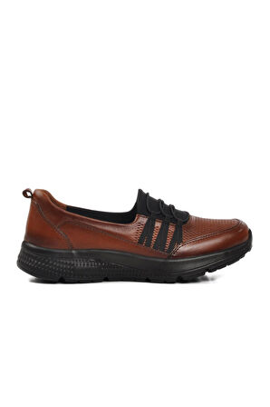 Ayakmod 017-D Taba Hakiki Deri Kadın Günlük Ayakkabı