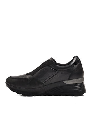 Venüs 2313042K Siyah Hakiki Deri Kadın Günlük Ayakkabı