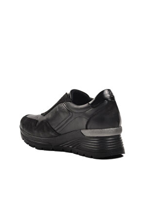 Venüs 2313042K Siyah Hakiki Deri Kadın Günlük Ayakkabı