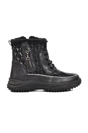 Ayakmod K108906 Siyah İçi Kürklü Kadın Bot