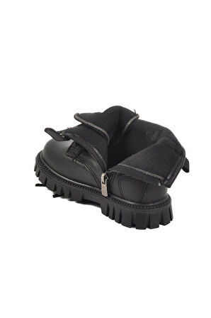 Pepino 1791-P Siyah-Pudra İçi Polarlı Kız Çocuk Bot