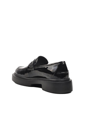 Ayakmod Premium 1018 Siyah Rugan Hakiki Deri Erkek Klasik Ayakkabı