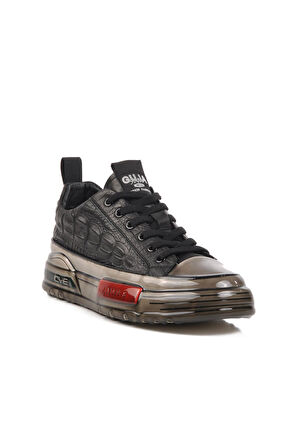 Guja 24K510-3 M Siyah Hakiki Deri Erkek Sneaker