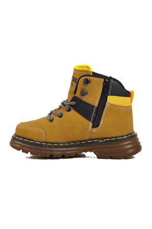 Ayakmod Cane F Sarı Hakiki Deri Çocuk Bot