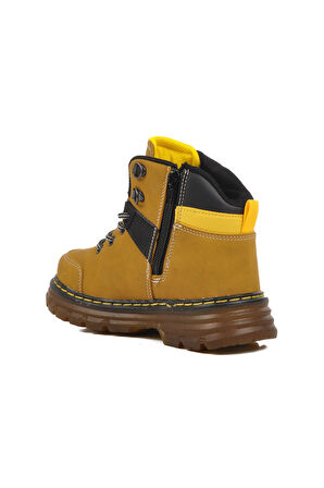 Ayakmod Cane F Sarı Hakiki Deri Çocuk Bot