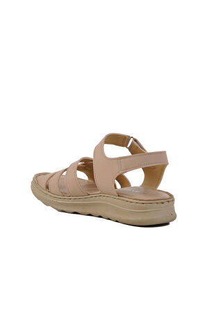 Ayakmod 673582 Z Bej Kadın Sandalet