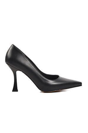 Ayakmod 284083 Z Siyah  Kadın Topuklu Ayakkabı Stiletto