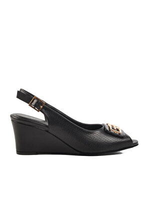 Ayakmod 312334 Z Siyah Kadın Topuklu Ayakkabı