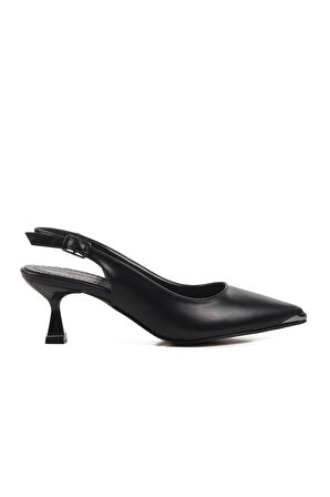 Ayakmod 357140 Z Siyah  Kadın Topuklu Ayakkabı Stiletto