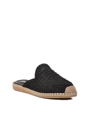 Ayakmod 542042 Z Siyah Tekstil Kadın Terlik