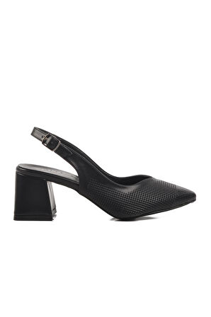 Ayakmod 617103 Z Siyah  Kadın Topuklu Ayakkabı