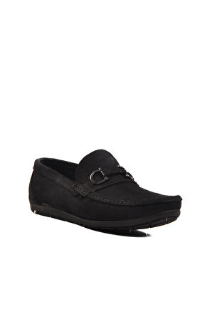 Ayakmod 505454 M Siyah Nubuk Erkek Günlük Ayakkabı Loafer 