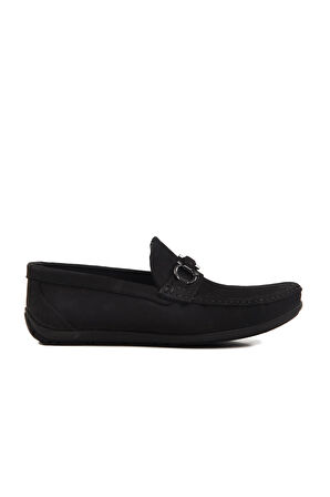 Ayakmod 505454 M Siyah Nubuk Erkek Günlük Ayakkabı Loafer 
