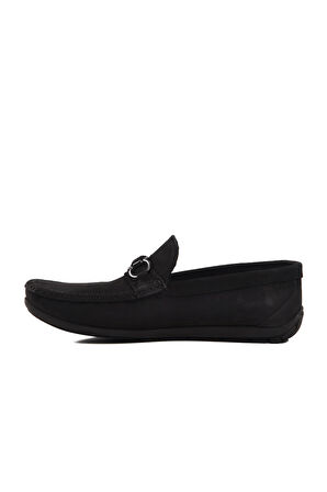 Ayakmod 505454 M Siyah Nubuk Erkek Günlük Ayakkabı Loafer 