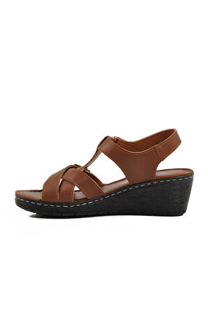 Ayakmod 673572 Z Taba Kadın Sandalet