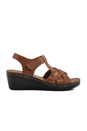 Ayakmod 673572 Z Taba Kadın Sandalet
