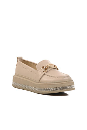 346201 Z Bej  Kadın Günlük Ayakkabı