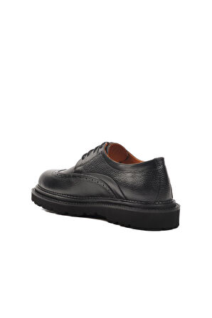 Ayakmod Premium 110 M Siyah Hakiki Deri Erkek Günlük Ayakkabı