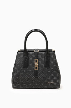 930108 Çanta Siyah  Kadın Omuz Çantası Levidor 