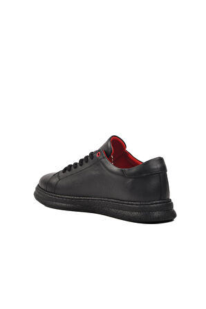 Bulldozer 251013 M Siyah Hakiki Deri Erkek Günlük Ayakkabı