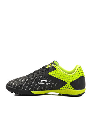 Slazenger Cycle G Halısaha Siyah-Yeşil  Çocuk Halı Saha Ayakkabısı