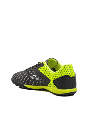 Slazenger Cycle G Halısaha Siyah-Yeşil  Çocuk Halı Saha Ayakkabısı