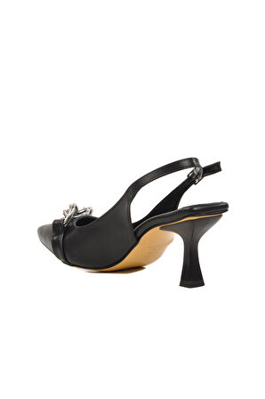 Pierre Cardin PC-54739 Z Siyah Kadın Abiye Ayakkabı Stiletto