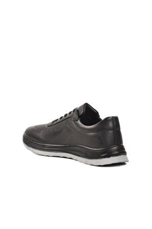 Siyah Hakiki Deri Erkek Casual Ayakkabı 402 M