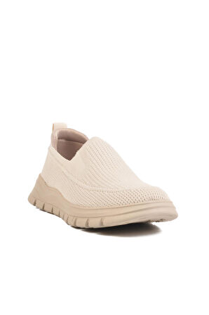 Point M Bej Triko Erkek Spor Ayakkabı